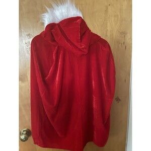 Mrs Santa hood and cape small length approx 23"